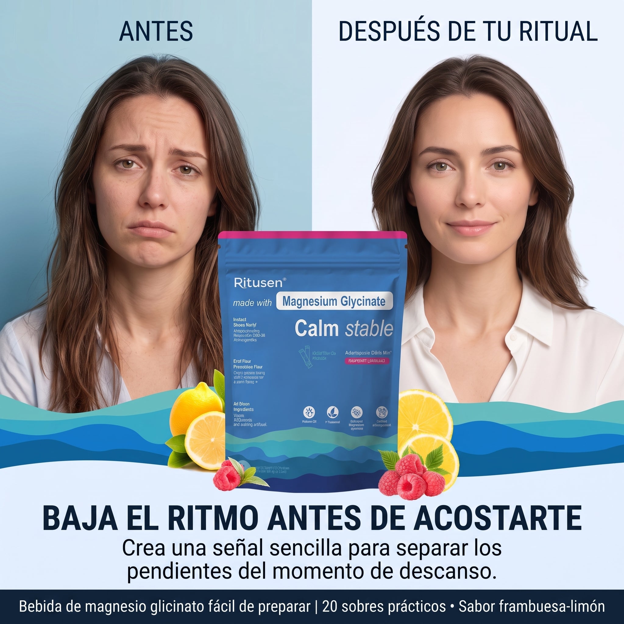 Ritusen Living: Magnesio Ritual Nocturno, Tu rutina de calma antes de dormir