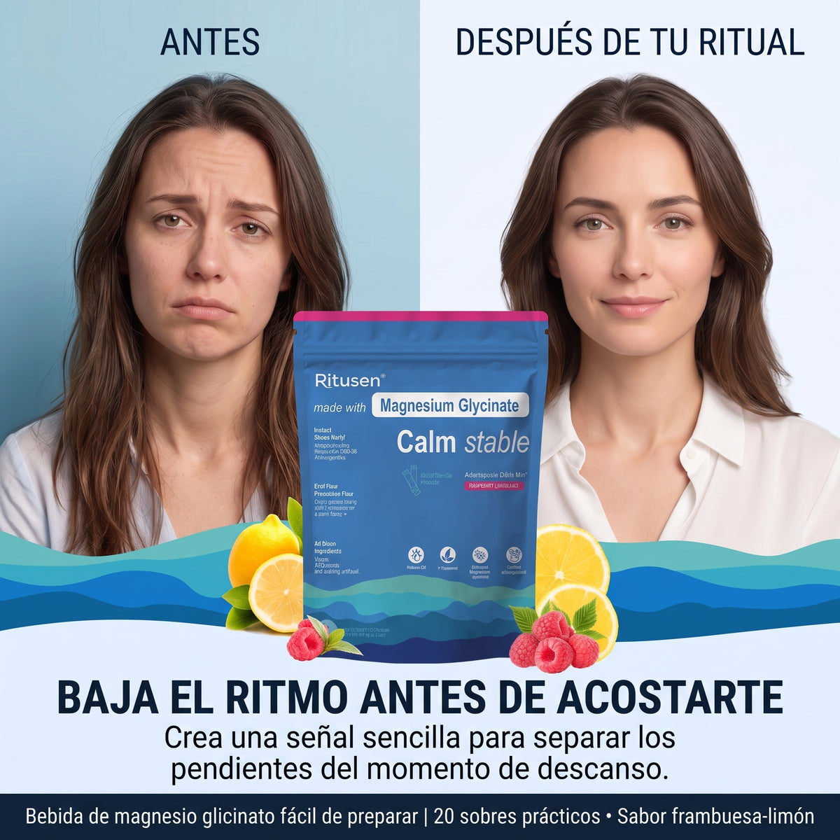 Ritusen Living: Magnesio Ritual Nocturno, Tu rutina de calma antes de dormir
