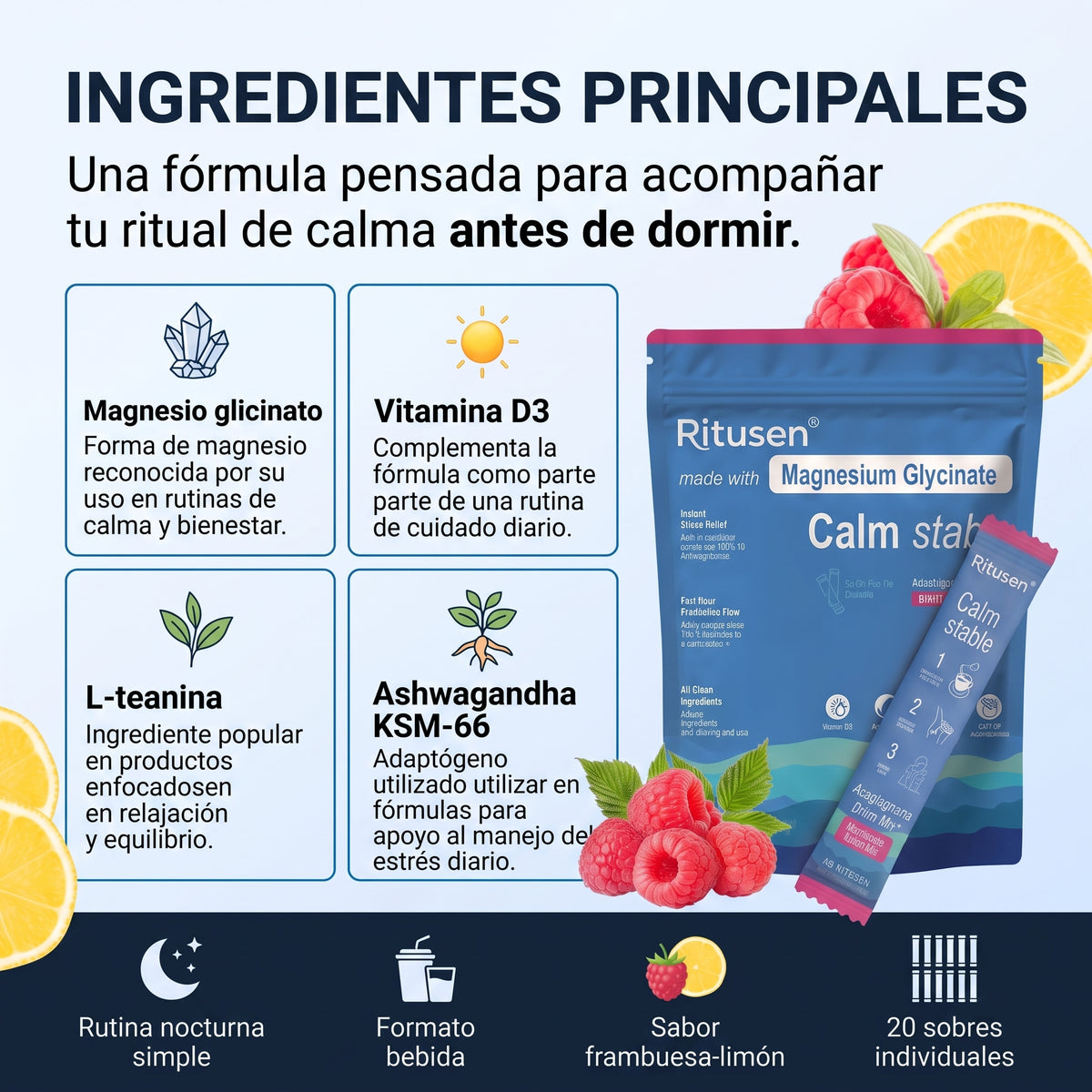 Ritusen Living: Magnesio Ritual Nocturno, Tu rutina de calma antes de dormir